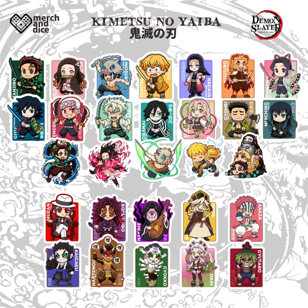 

Sticker Pack Kimetsu No Yaiba Demon Slayer
