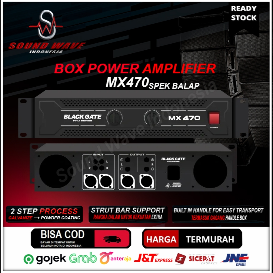 BOX POWER AMPLIFIER BLACKGATE MX 470 SPEK BALAP