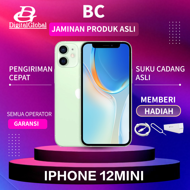 iPhone 12 Mini Beacukai Second Original 64GB/128GB/256GB