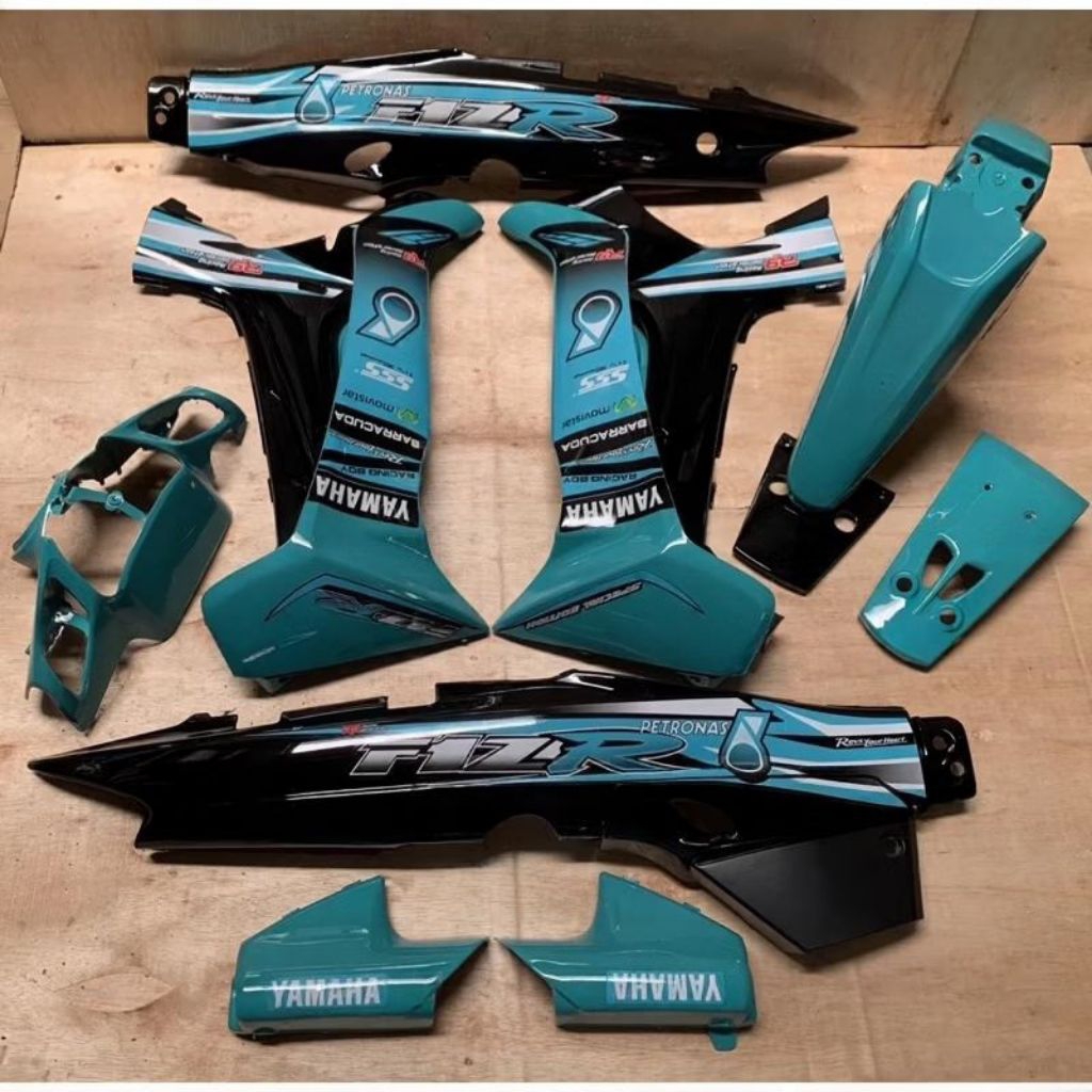 Cover Body Fizr Full Set Halus Body Fizr Petronas Tosca Hitam Paket Hemat Body Set Halus Yamaha Fizr