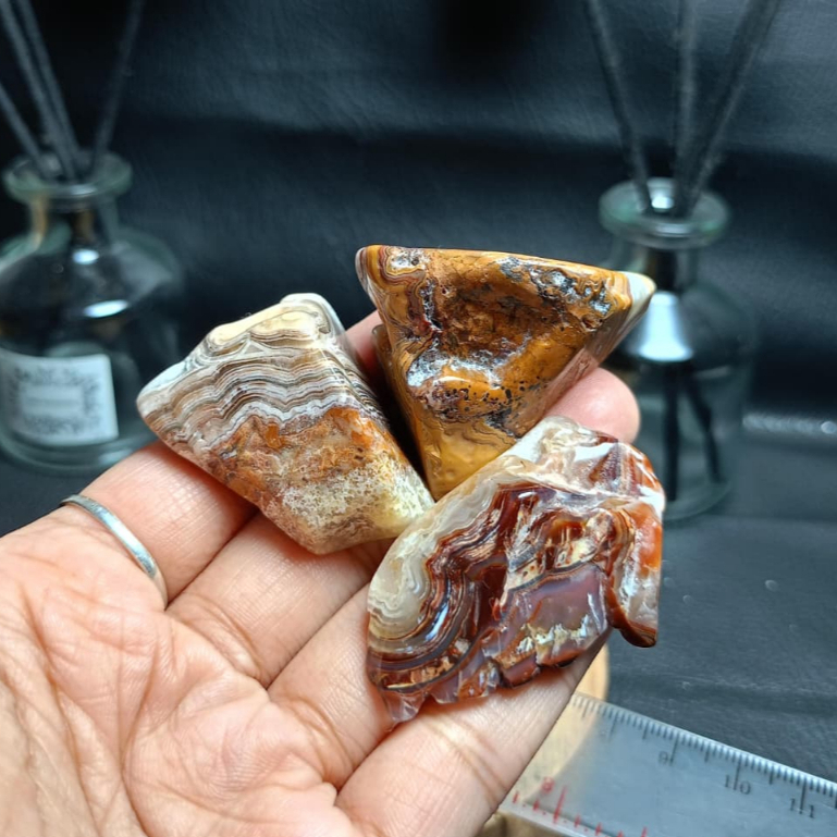 Batu Natural Mexico Agate pattern polished rough (4)