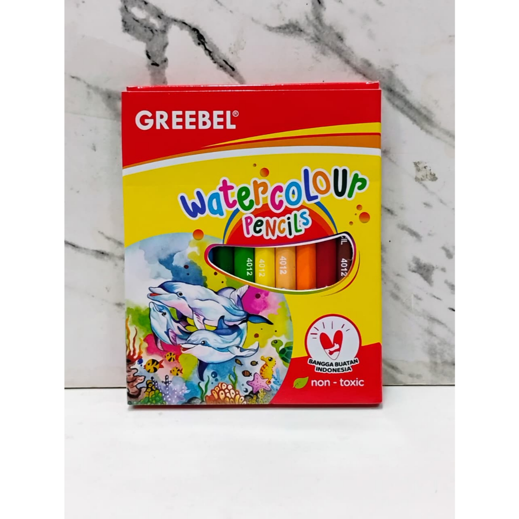 

Pensil warna greebel 12 warna water colour