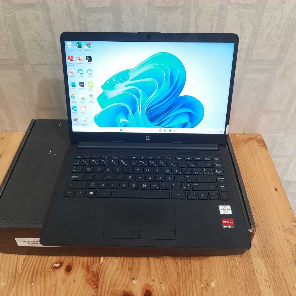 LAPTOP SECOND,Laptop HP 14 - dk1005nia, Athlon Silver - 3050U, Ram 8/256Gb, Slim, Cantik, Like New, 