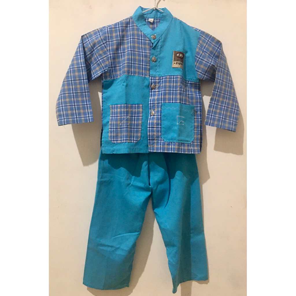 Set Baju Koko Anak Laki-Laki ZYGOT size 1 Preloved