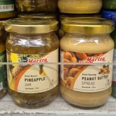 

Mariza selai spread jam rasa PINEAPPLE NENAS / PEANUT BUTTER KACANG 170gr