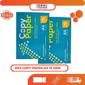 

Copy Paper Kertas HVS A4 75gsm (Kertas Fotocopy) PC 75 A4 Gram 1 rim