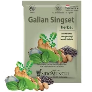 

Jamu Galian Singset SidoMuncul Kemasan 1pack isi 10sachet