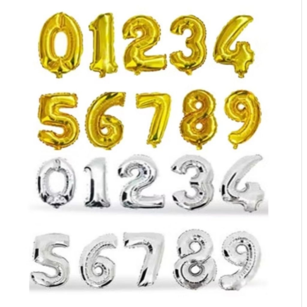 BALON ANGKA/BALON HURUF ABJAD ULANG TAHUN