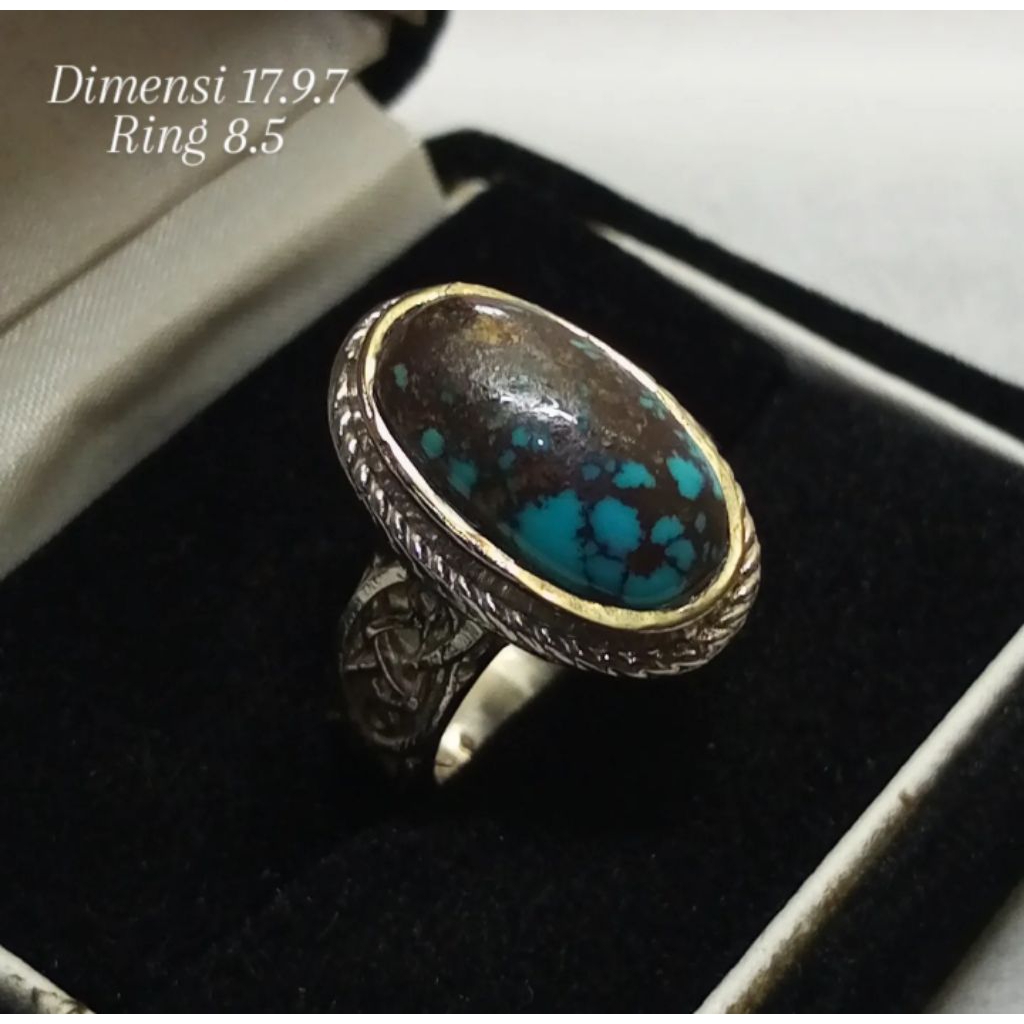 Natural Pirus Persia Biru Ceplok Kuro