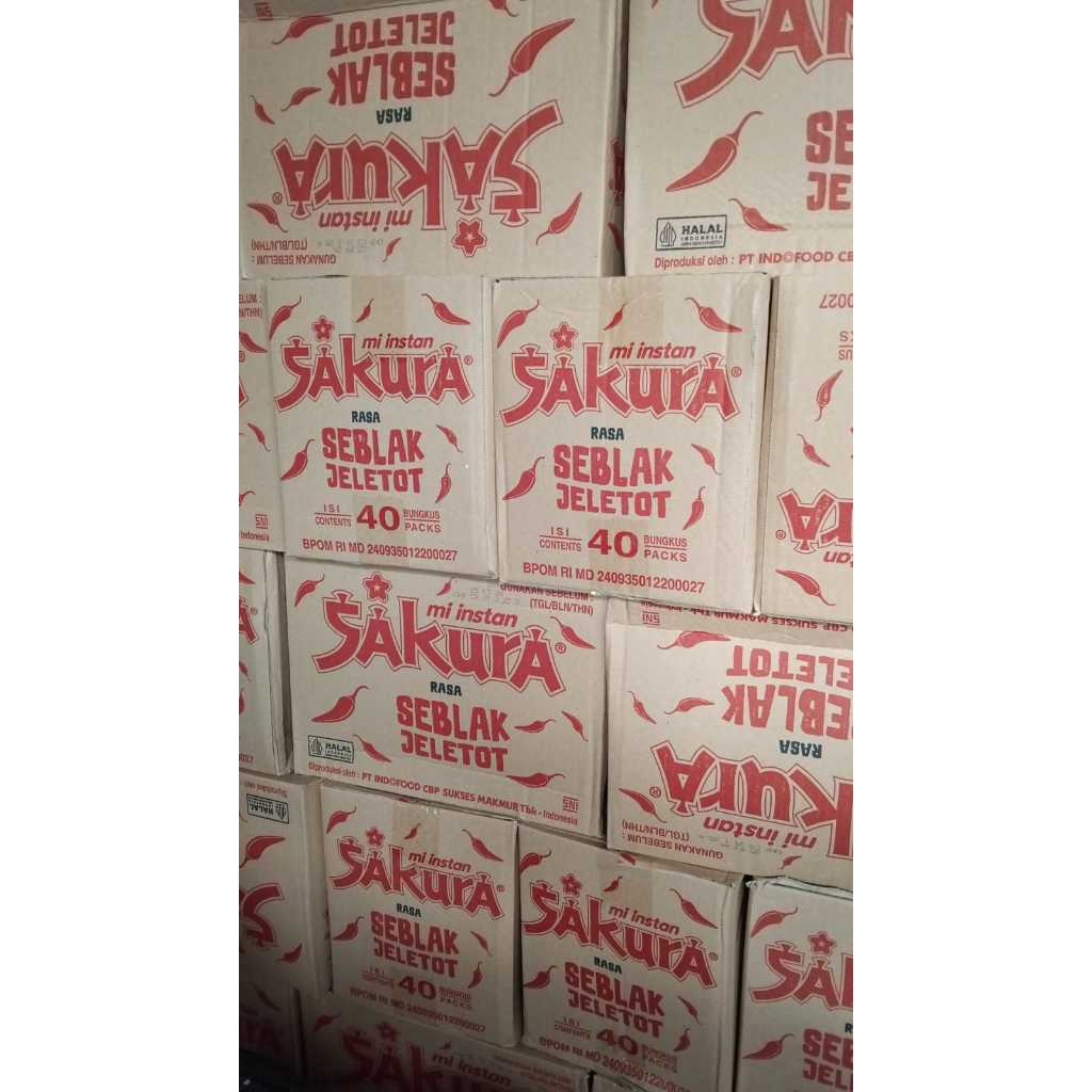 

Mie Instan Sakura Rasa Seblak Jeletot 1 dus isi 40pcs