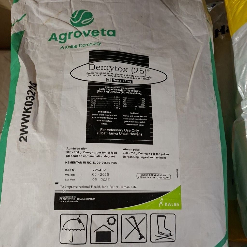 Demytox 25 kg- Anti jamur dan anti toxin pada pakan ternak
