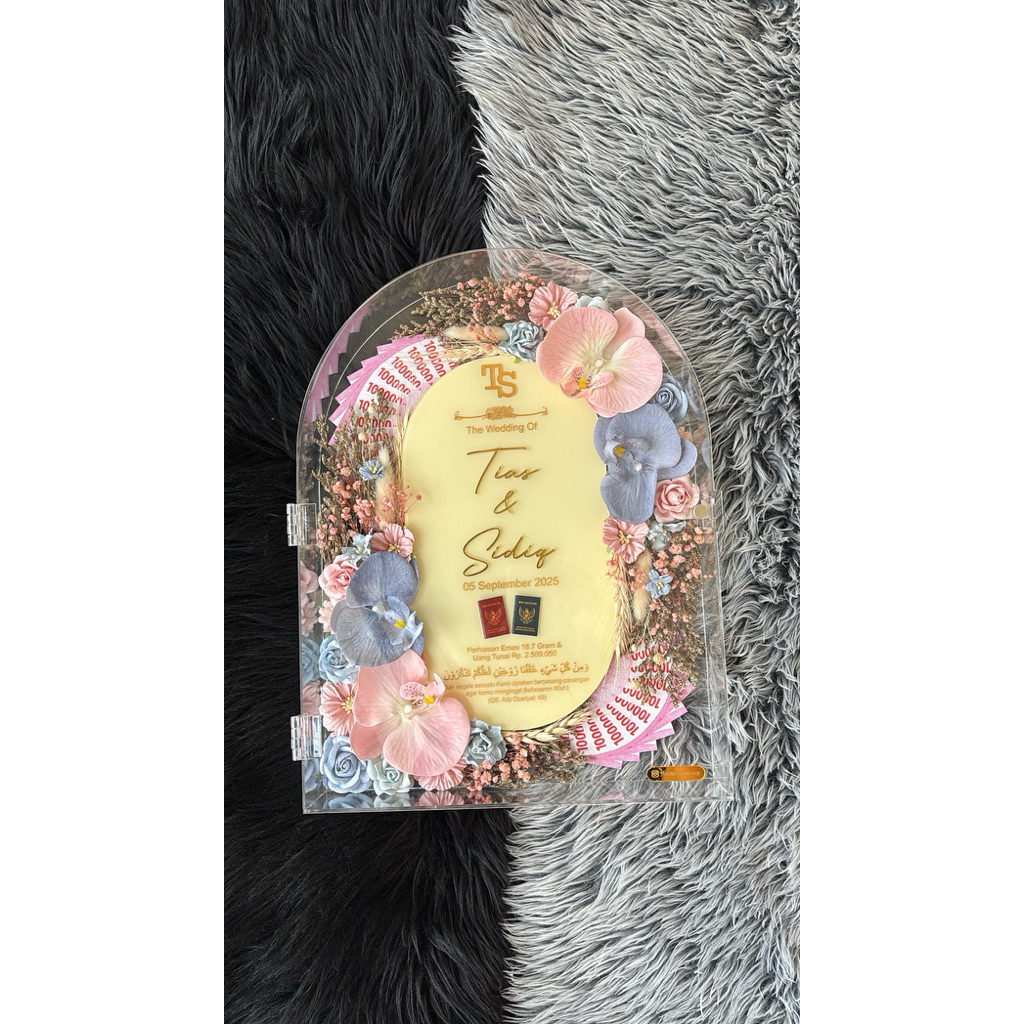 MAHAR DOME AKRILIK/ MAHAR NIKAH/ FRAME AKRILIK 30x40