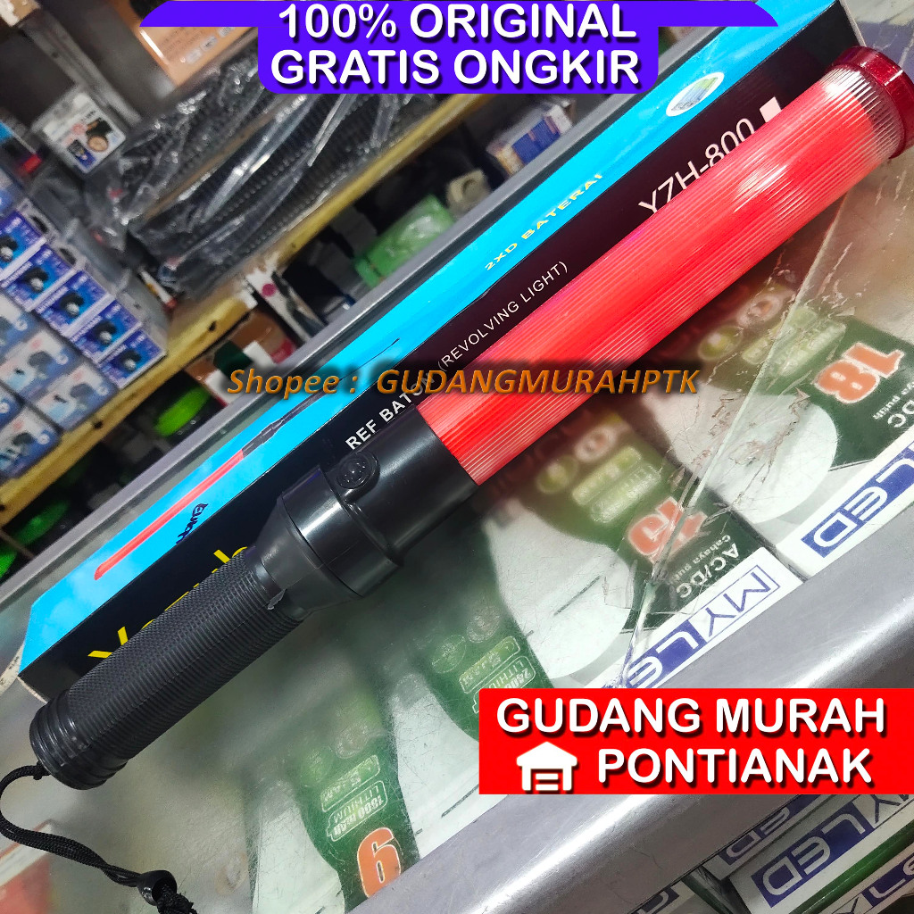 Senter Parkir Sign Lampu park polisi satpam tanda hazard untuk mengatur lalu lintas YAZUHO YZH 800