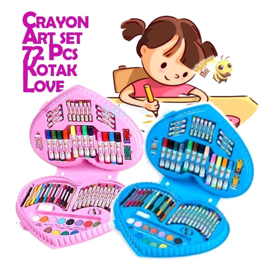 Crayon Krayon Set 72 Pcs Alat Mewarnai Anak Lengkap / crayon anak