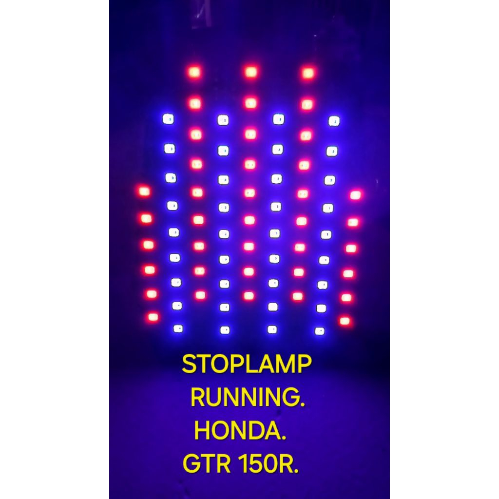 STOPLAMP RUNNING HONDA GTR 150R, LAMPU REM BELAKANG GTR 150, LAMPU REM VARIASI HONDA GTR 150, 8 MODE