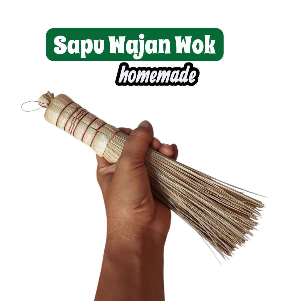 Sapu Kuali Wajan Wok Sapu Lidi Kuali