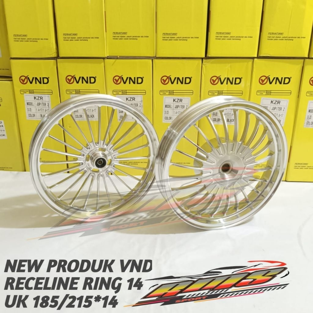 VELG VND RCL RACELINE 185*14 215*14 VARIO 110 125/150 KZR VARIO 160 STYLO 160 BEAT SCOOPY GENIO