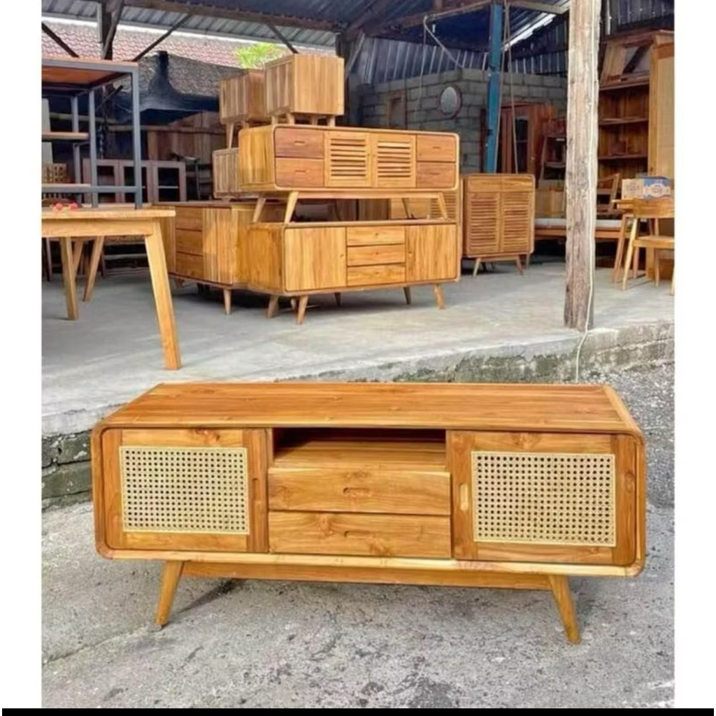 Bufet Minimalis Retro Jati Bufet Tv Retro Jati Meja Tv Minimalis Retro Jati