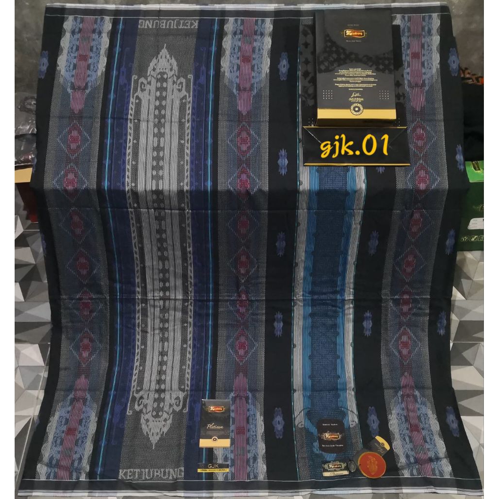 SARUNG KETJUBUNG GJK PLATINUM SERI HITAM NABATEX