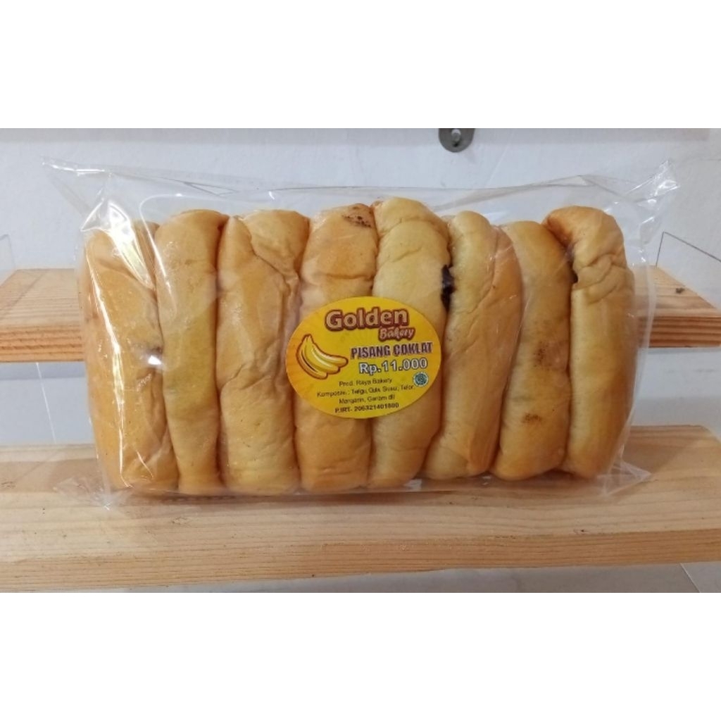 

ROTI GOLDEN BAKERY PISANG COKLAT.