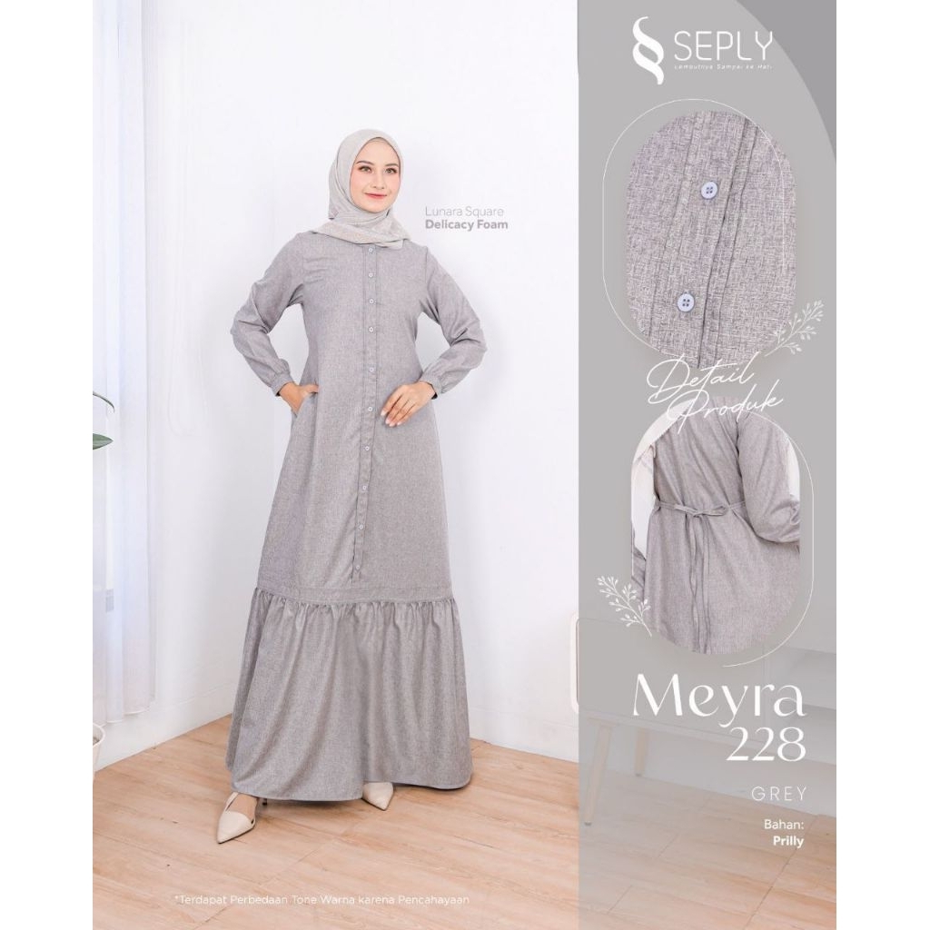GAMIS SEPLY MEYRA 228 / GAMIS ELEGANT / GAMIS SIMPLE / GAMIS POLOS / GAMIS GREY