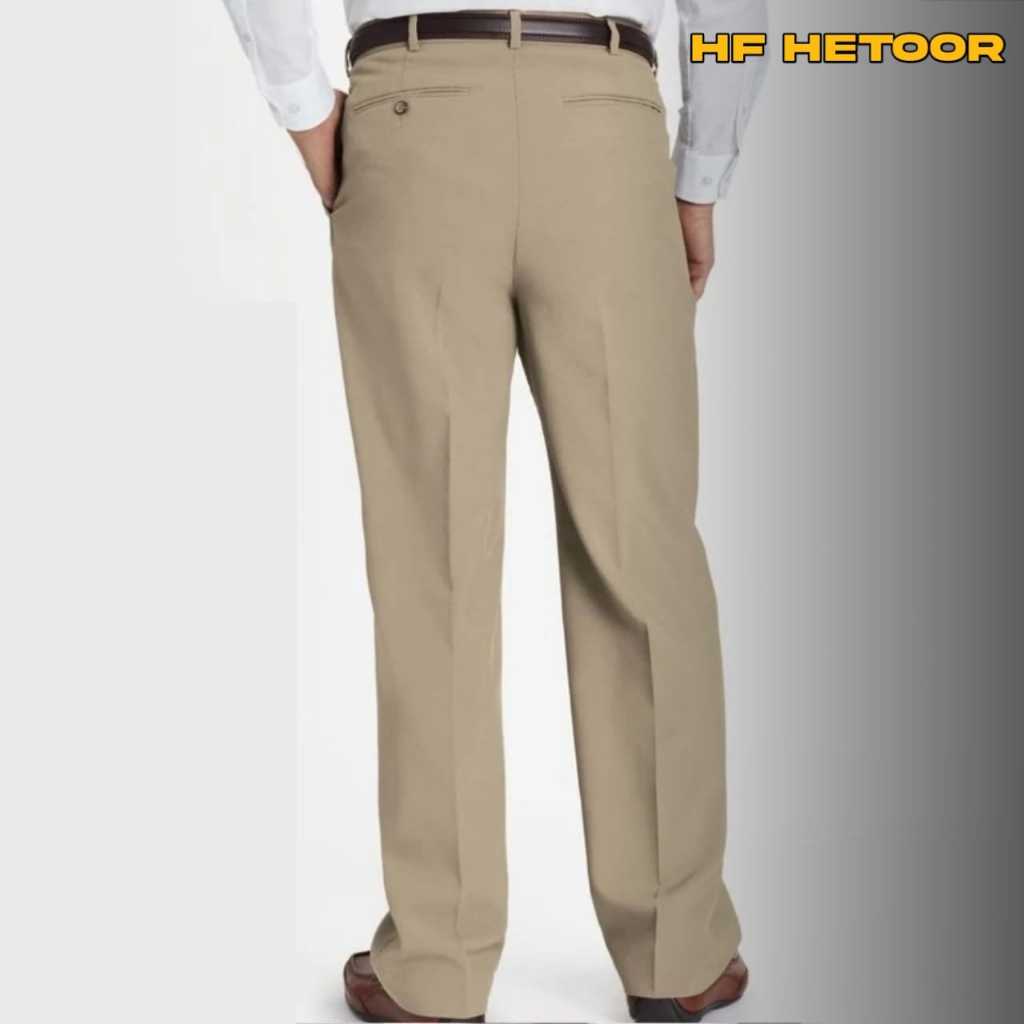 Celana Kain Pria Standar Reguler Formal Kerja Twiss Tisu Teflon