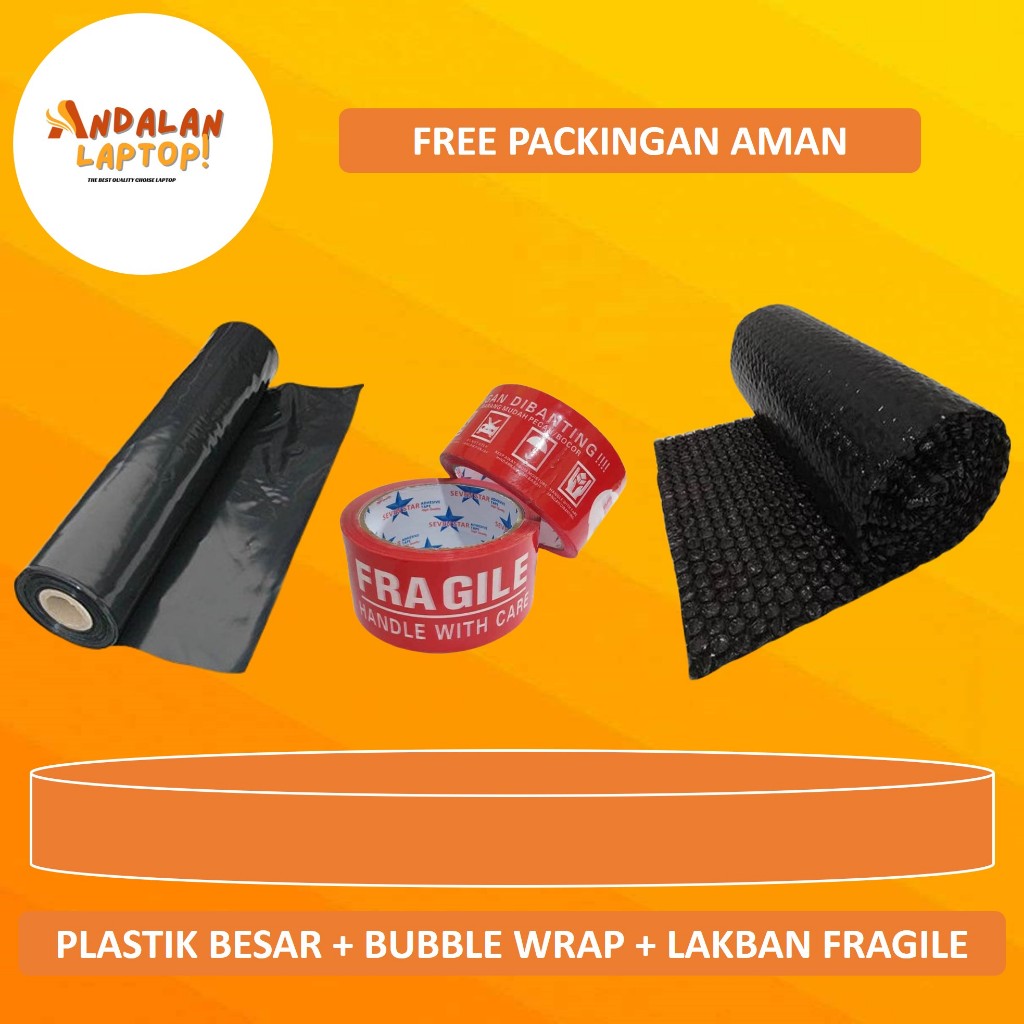 

FREE PACKINGAN AMAN EXTRA PLASTIK BESAR + LAKBAN FRAGILE + BUBBLE WRAP TEBAL