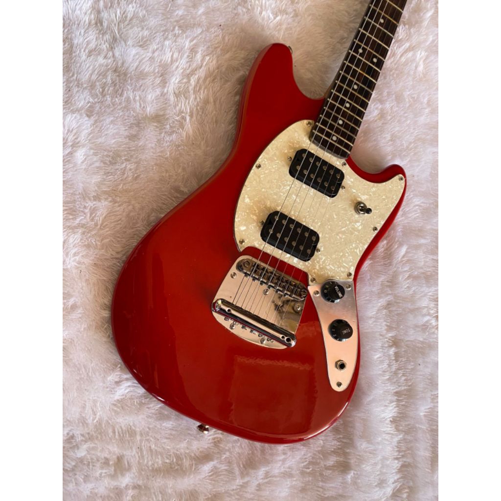 Gitar Fender Mustang Red Ferarri custom