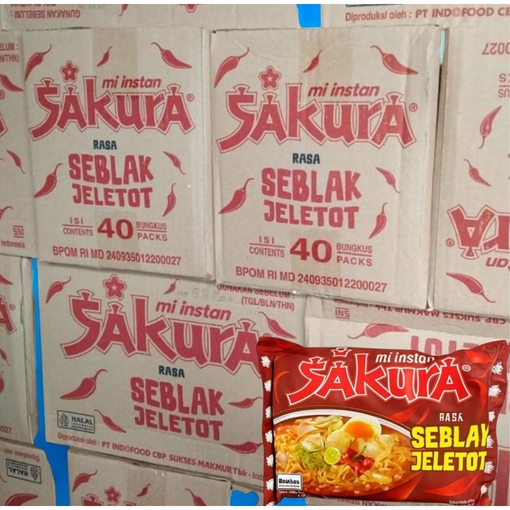 

Mie Instan Sakura 60 gr Rasa Seblak Jeletot 1 Dus 40 pcs