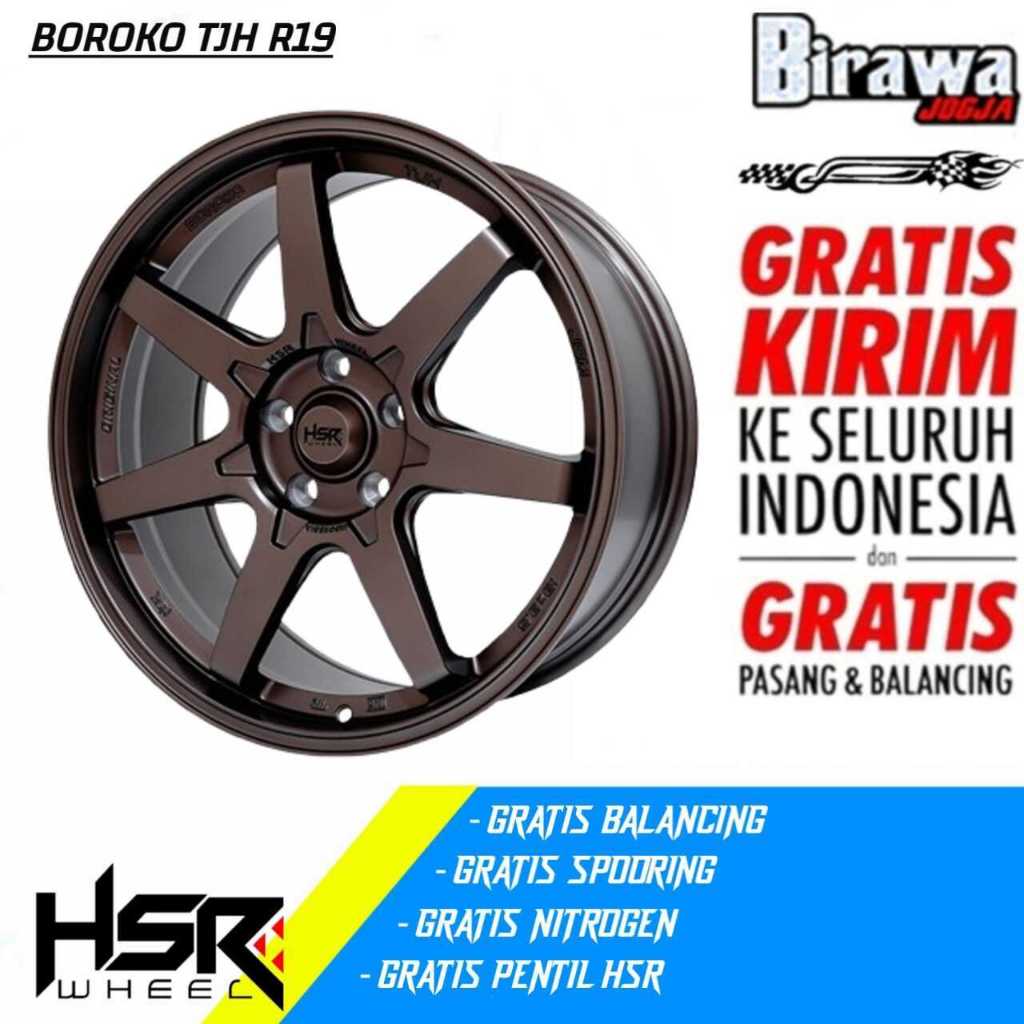 VELG MOBIL ORI HSR MODEL BARU BOROKO TJH RING19 LEBAR 85 ET 42 BUAT MOBIL APHARD CIVIC ACCORD DLL