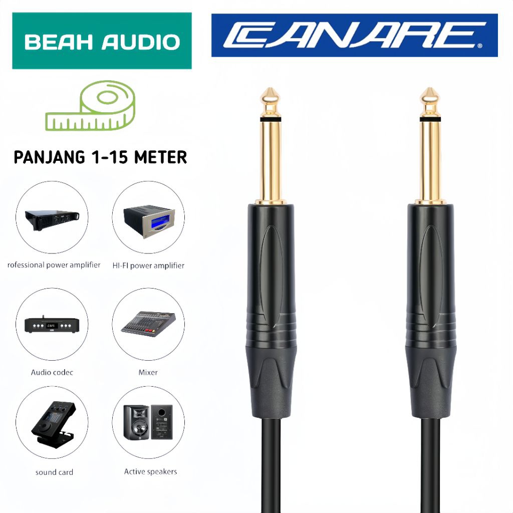 Kabel Jack Premium Akai Mono To Akai Mono Kabel Jack Mixer Ke Amplifier