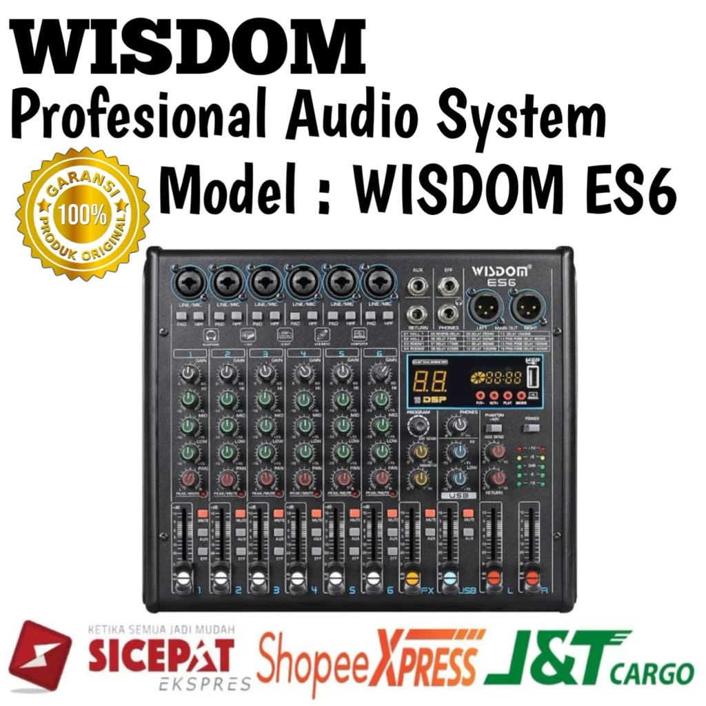 Mixer Wisdom Es6 Original Mixer Wisdom 6 Channel
