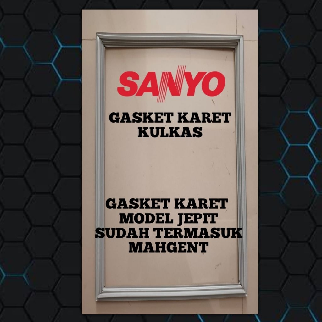 Gasket Karet Pintu Kulkas SANYO 1 Pintu SANYO Model Jepit 103 X 49 CM