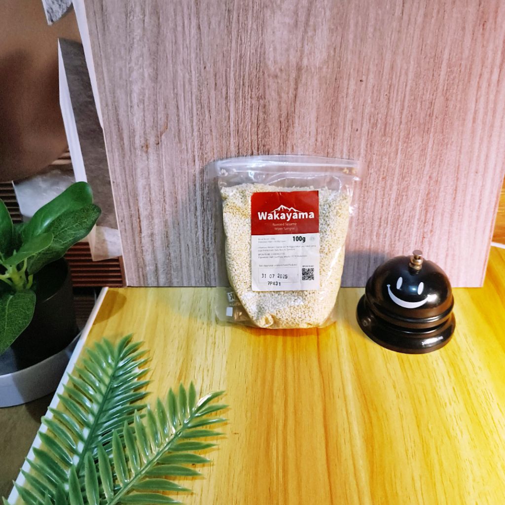 PROMO Wijen sangrai 100 gr roasted sesame seed taburan wijen putih hitam oven halal sale