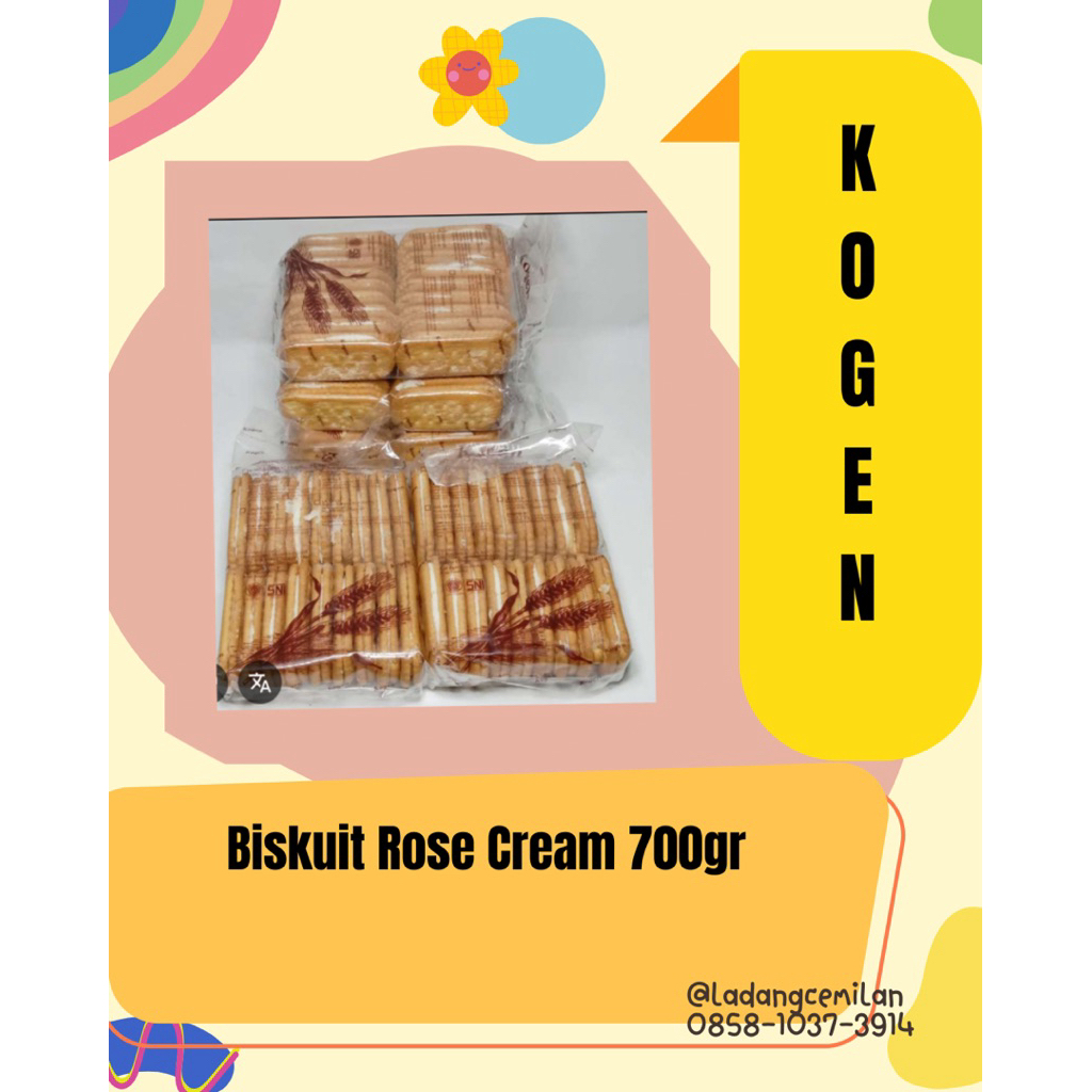 

Biskuit Kogen Rose Cream 700gr (1pack @140gr)