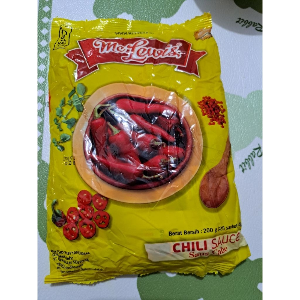 

Chili Sauce Mc Lewis 25 x 8 g (200g) exp 7/2/2027