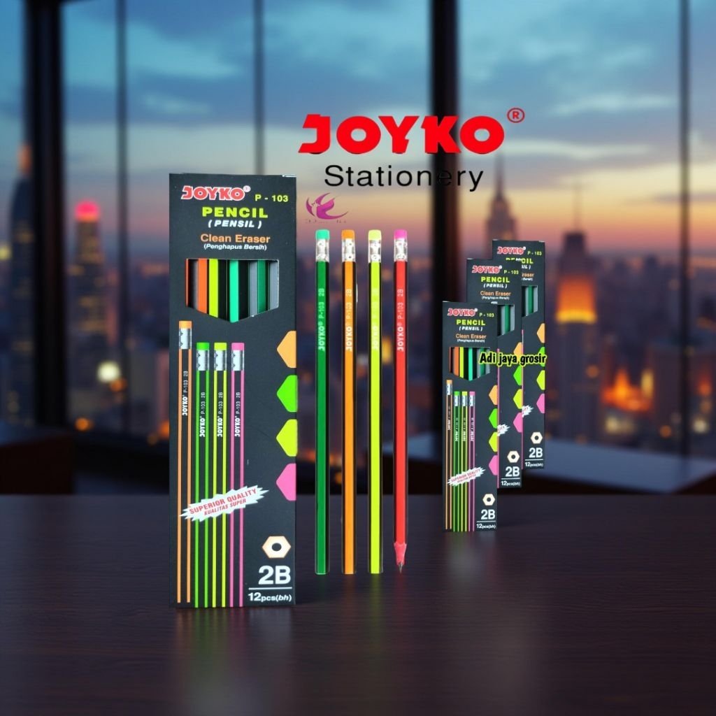 

pensil penghapus merek joyko_P103,ada penghapusnya,isi..12pcs