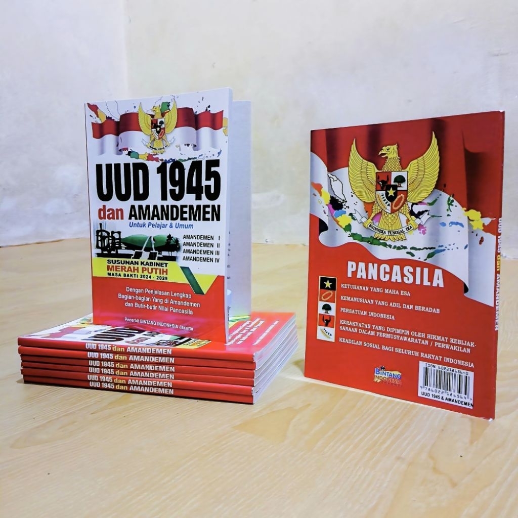 Buku UUD 1945 dan Amandemen Terbaru Ukuran Saku