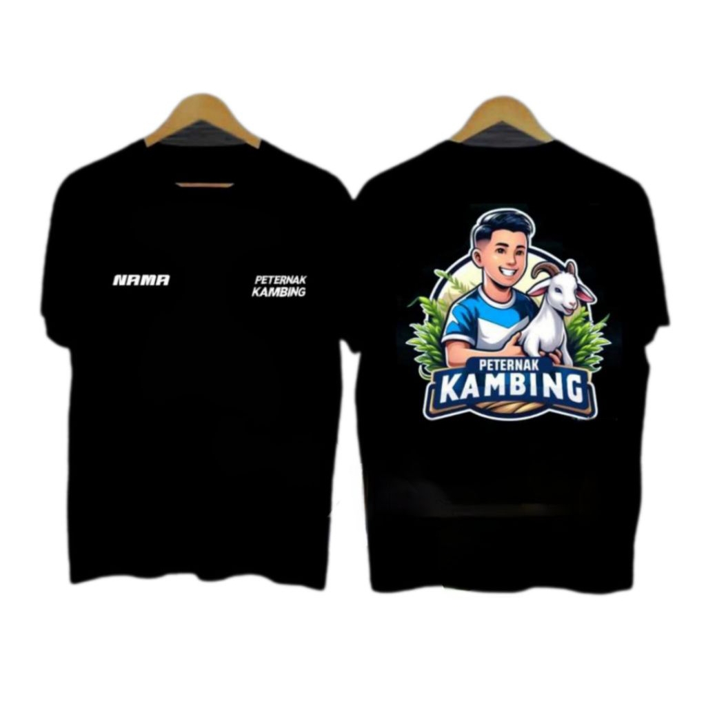KAOS PETERNAK KAMBING//KAOS KAMBING PUTIH
