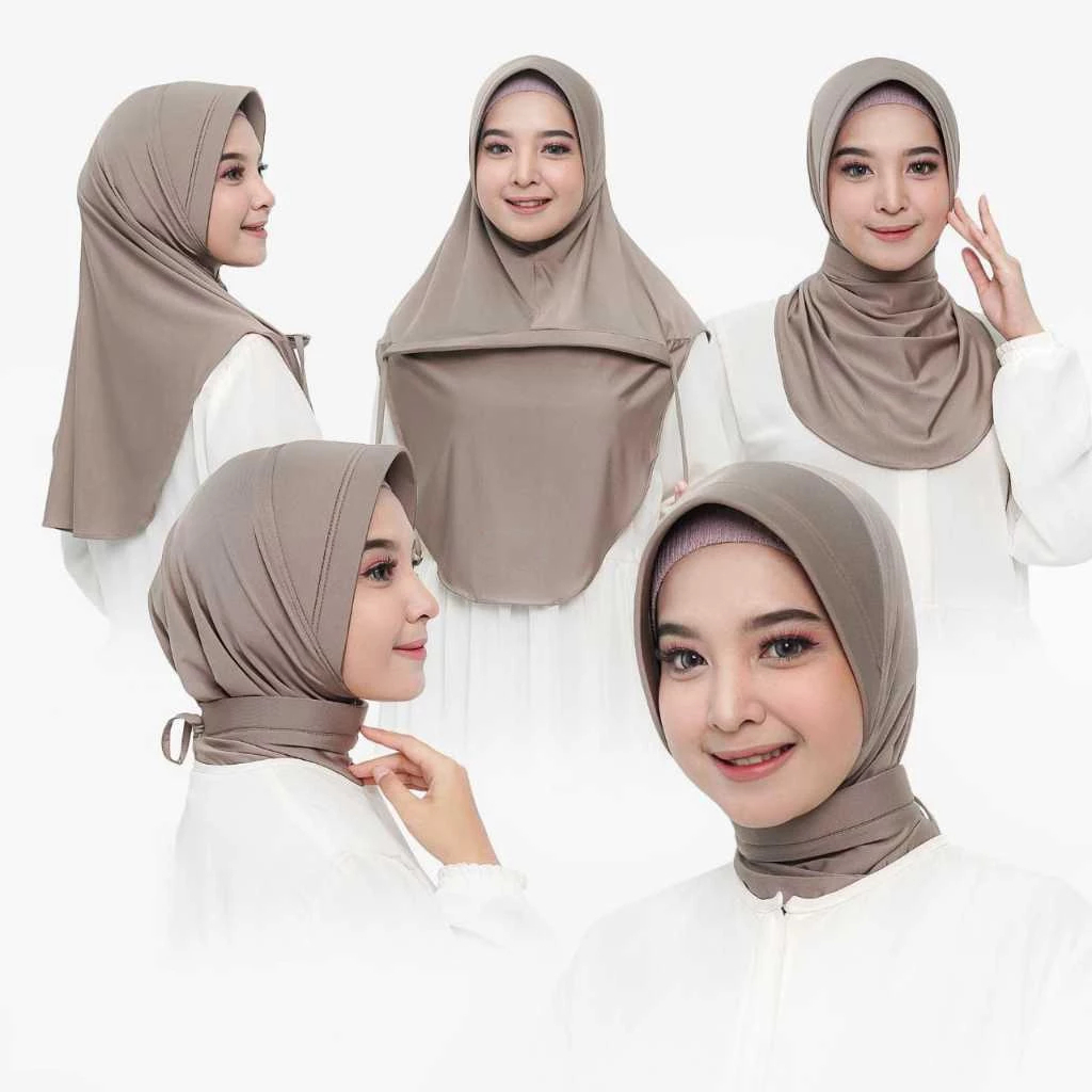 KASIMURAHBOS - JILBAB DINAS POLWAN || HIJAB DINAS INSTAN JERSEY || KERUDUNG POLWAN TALI