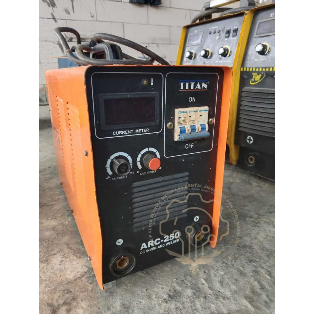 MESIN LAS BEKAS MMA 300A 3 PHASE TITA MESIN LAS 300 AMPERE BEKAS 3 PHASE SMAW STIK LAS LISTRIK INVER