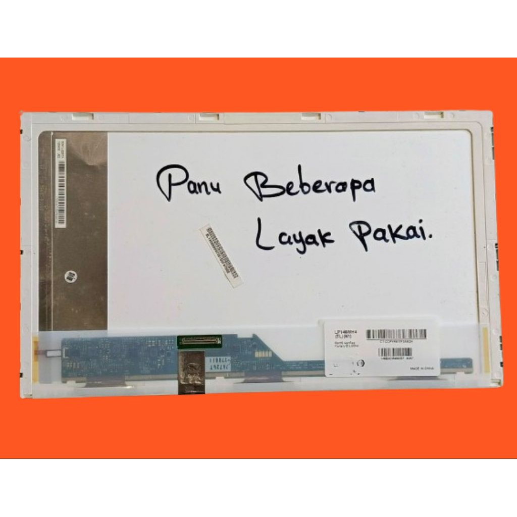 Lcd laptop 14 inch 40 pin tebal - Lcd 14 inch 40 pin tebal minus panu beberapa sesuai gambar layak p