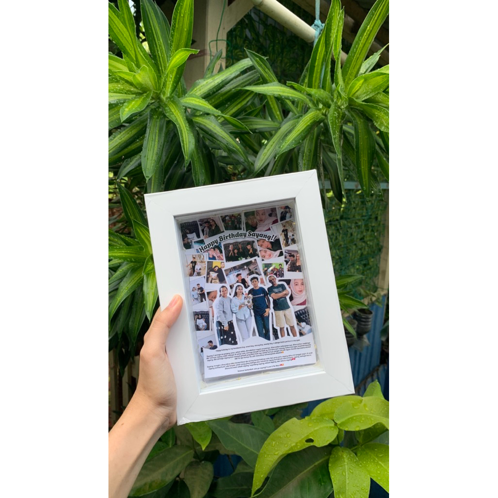 FRAME POP UP 3D + LAMPU  UK 5R