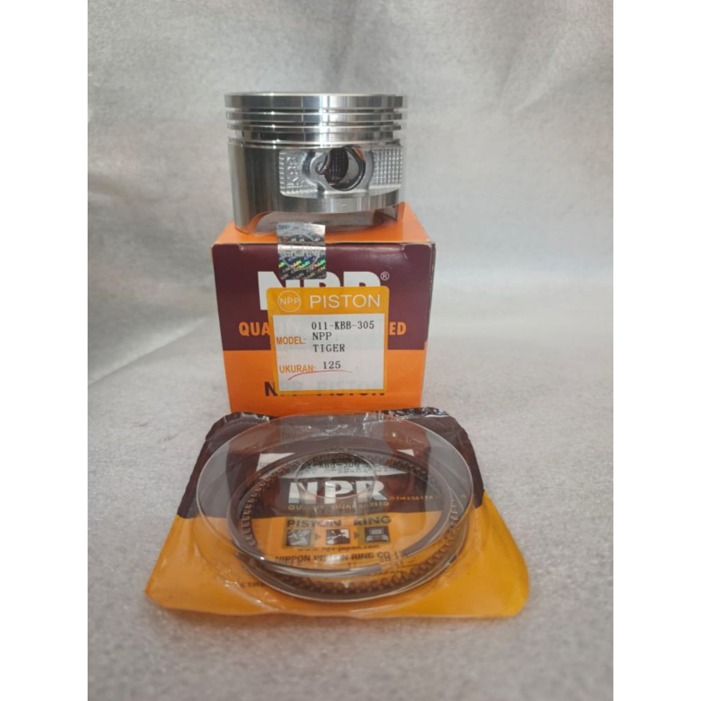 PISTON + RING PISTON HONDA TIGER NPP OV 125 NPP MODEL LAMA ( PISTON + RING SAJA )