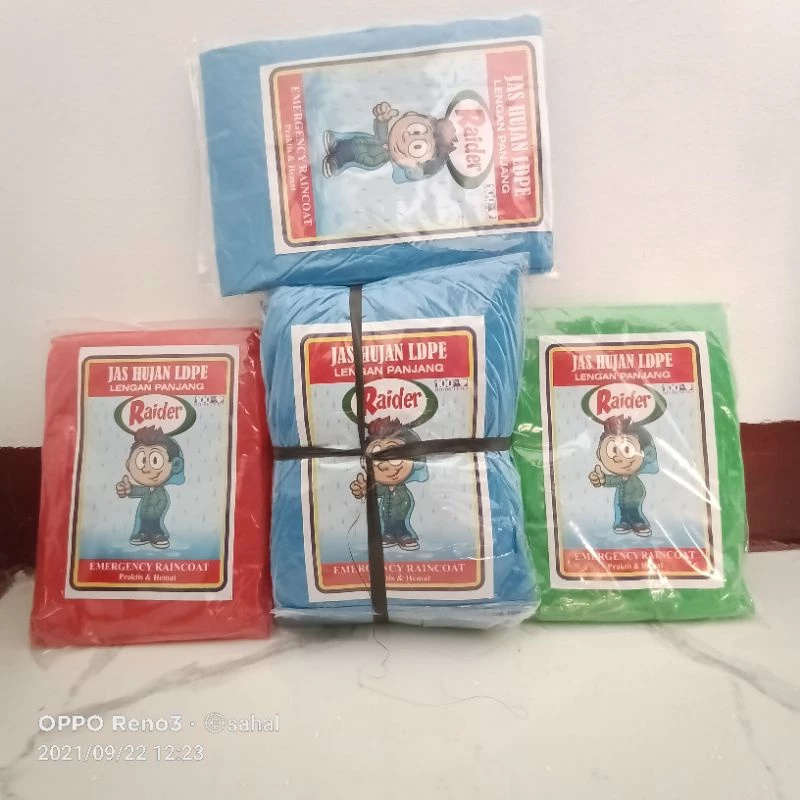 mantel hujan plastik/jas hujan murah grosir