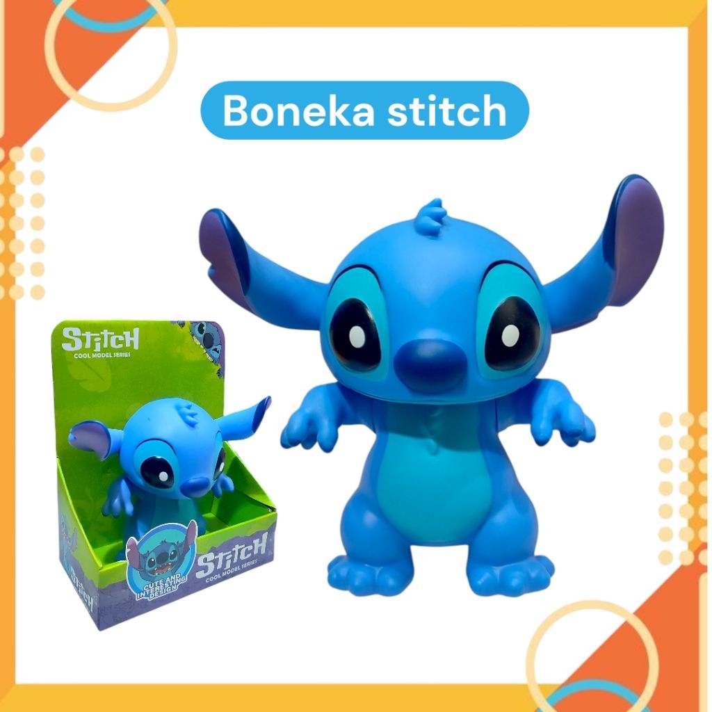 Action Figure Stitch 20cm Big Vinyl Figure Lilo Stitch Boneka Stitch