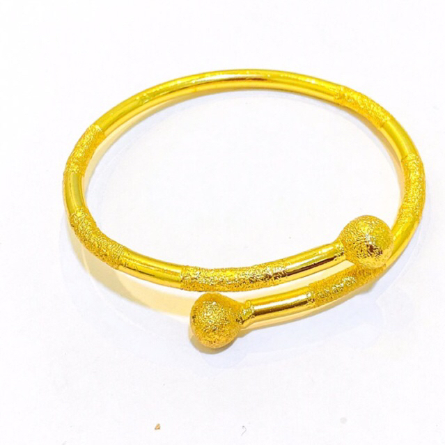 gelang boba lilit viral Lapis Emas 24krt Crum Emas Muda 18gram gelang Cewek Replika Premium Gold