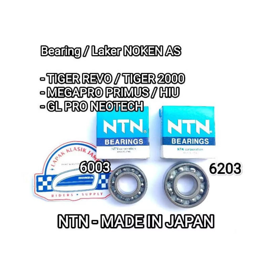 BEARING LAHER LAKER NOKEN AS GL PRO MAX GLPRO MEGAPRO TIGER 6003 6203 NTN KLAKER NOKEN TIGER