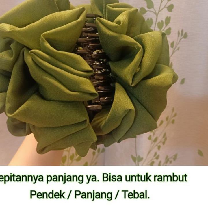 〈〈BIG SALE〉〉 Jepit cepol hijab Turki Super jumbo XXL cepolan hijab cepol mawar Scrunchie Jumbo