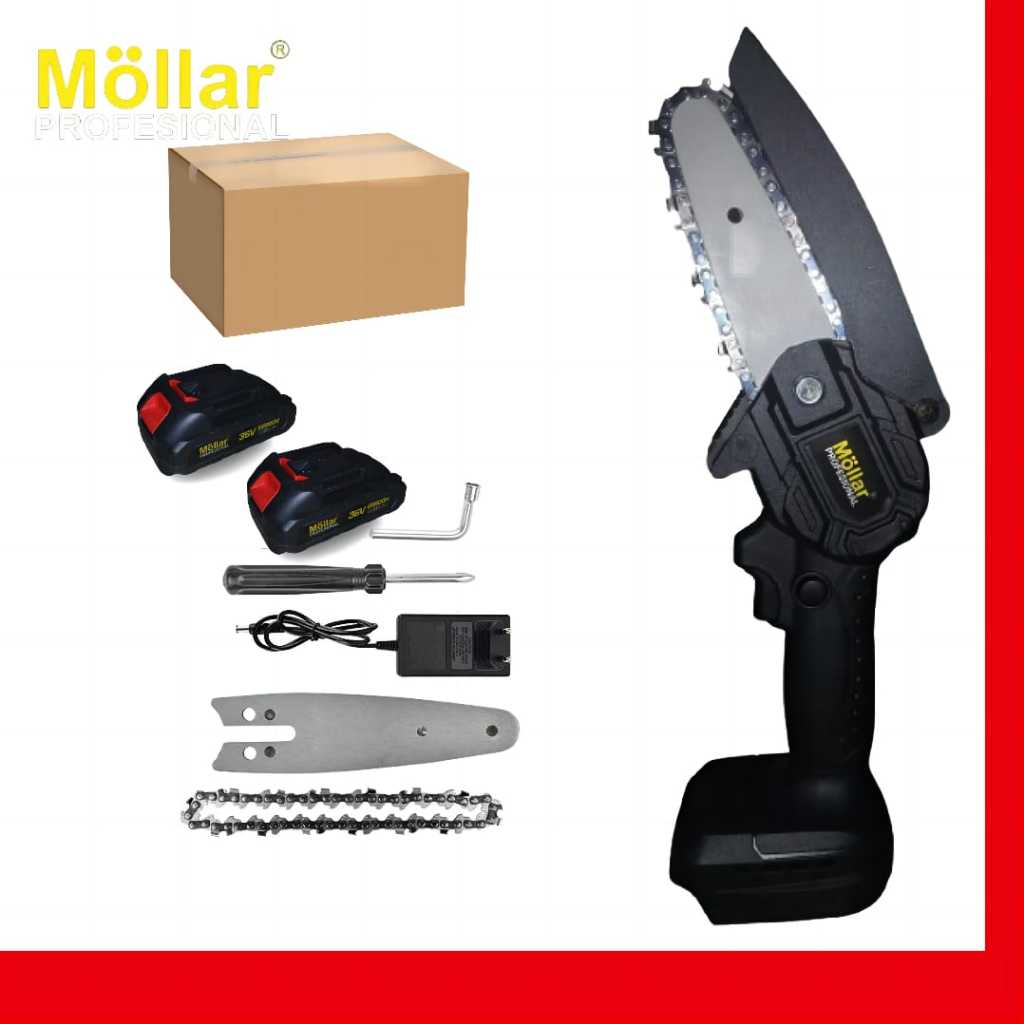 FULLSET MOLLAR BISA COD Gergaji Listrik Mini 6 Inch CHAINSAW MOLLAR GERGAJI Portable Gergaji Mesin P